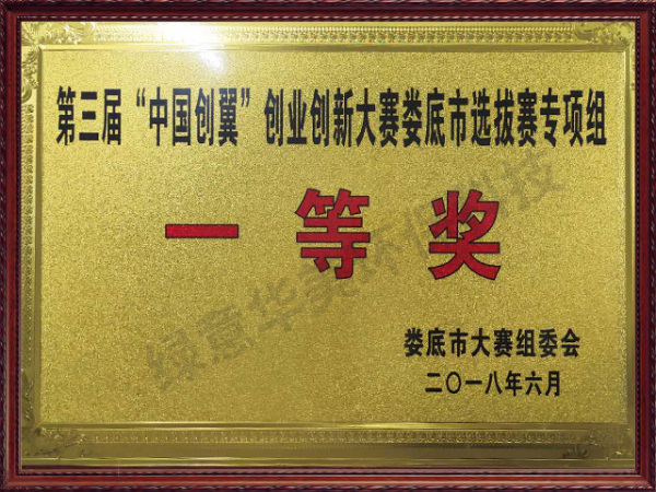 全國創新創業婁底一等獎